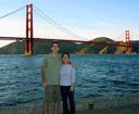 Maciej with Yurhee near Fort Point.