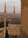 The mosque and castle wall.