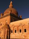 Windows and mosque dome.