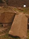 Lots of open sarcophagi sit in the uncovered necropolis in Behramkale.