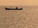 Going out to sea.