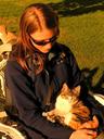Ashe always manages to find the local kitties.