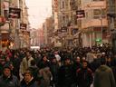 Istiklal Caddesi, always packed.