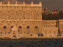 Dolmabahce Palace view from our ferry.