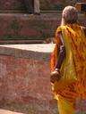 Sadhu walking the streets.