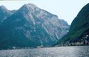 Approaching Hallstatt by water taxi.