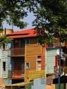 More colorful, tin homes along La Bocas Caminito.