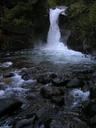 The second waterfall along the Treis Saltos trail.