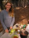 Straight from the grocery store to our campground for some 4-star dining!