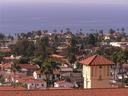 View over the rooftops in San Clemente